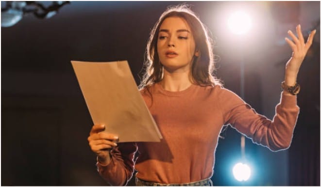 actor preparing for shoot